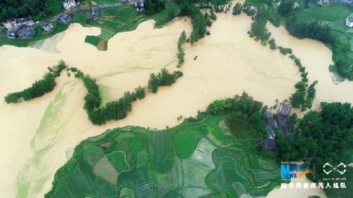 无人机直击：重庆酉阳遭受暴雨袭击 多个乡镇受灾