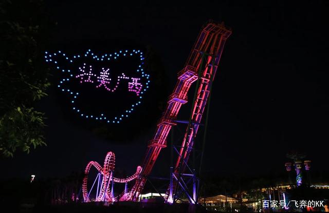 特别的夜晚，在南宁的上空，用无人机对父亲说节日快乐