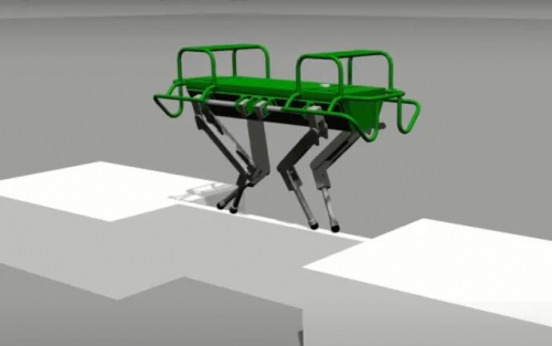 研究人员训练四足机器人通过平衡木