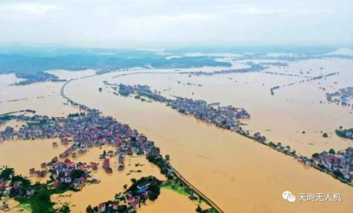 国家重点研发计划“无人机组网”项目鄱阳湖防汛，天峋在一线