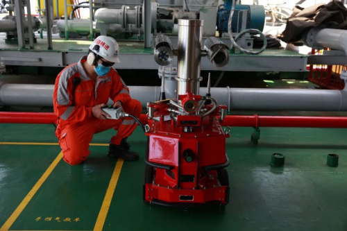 东方作业公司顺利完成海上智能巡检机器人第一阶段调试