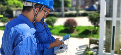 浙江宁波市北仑区供电公司首次实现配网线路无人机自动巡检