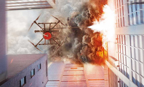 无人机如何破解高层建筑灭火难题