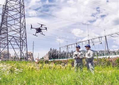 呼和浩特电网首次开展大范围无人机测温