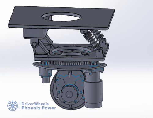 AGV驱动轮减震悬挂系统常见形式