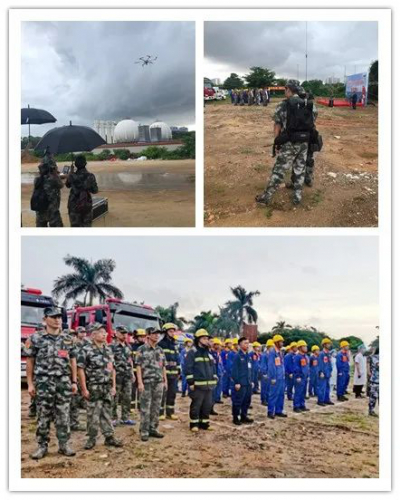 慧明捷参与2020年北海市人防重要经济目标防护演练