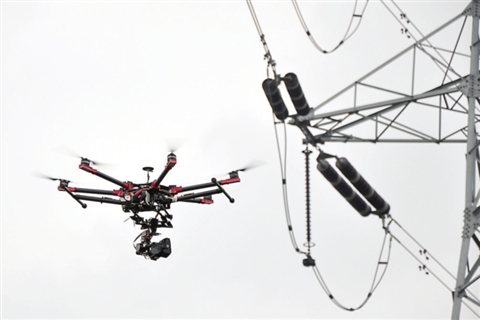 高阳供电：无人机验收助力提质增效