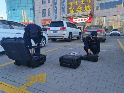 鄂尔多斯一地采用30架次无人机， 喊话巡查不文明行为！