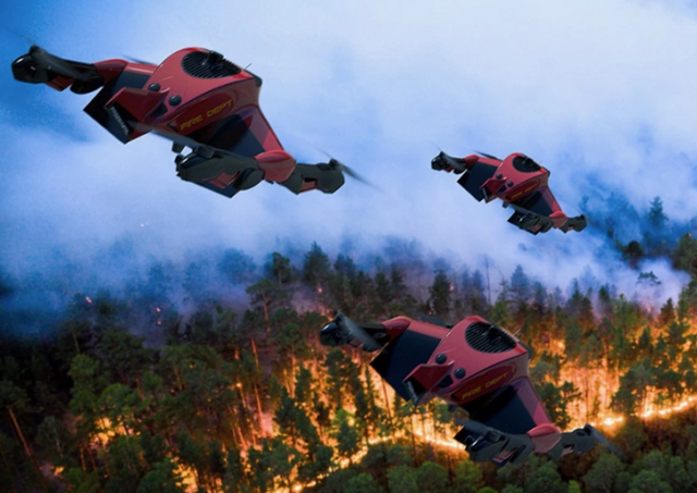 专为急救人员设计的Recruit四旋翼无人机时速可达225公里/小时