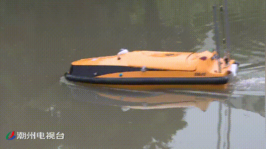 【碧水攻坚】“无人船” 助力潮州智慧巡河