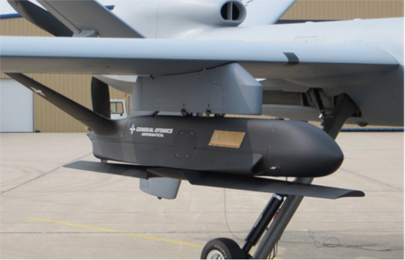 MQ-9A无人机空射“雀鹰”小型无人机系统
