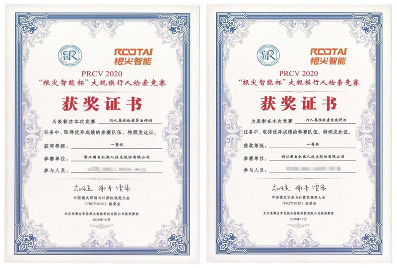 国自图像识别算法团队夺得PRCV2020大规模行人检索竞赛双冠！