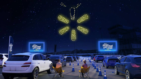 沃尔玛无人机假日灯光秀将在Sacramento上演