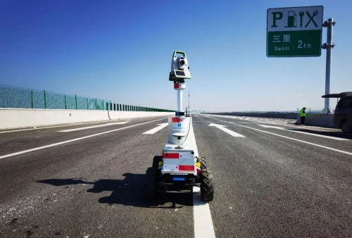 客户案例|中建三局道路工程移动式高精度测量机器人