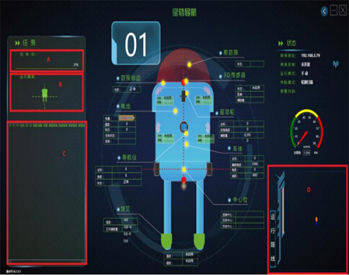凌鸟智能｜智能仓储无人叉车AGV车载系统界面布局——任务状态