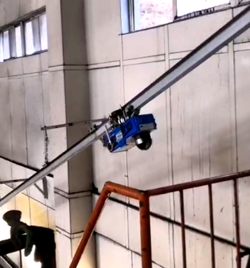 建新煤化首套智能巡检机器人“上岗亮相”