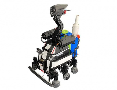 防疫版ANDI安防机器人在三亚“上岗”