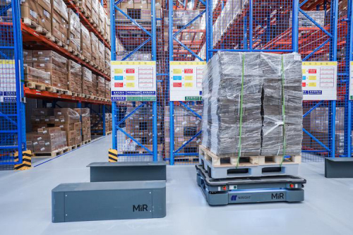 五台MiR500 AMR为诺和诺德在中国的制药厂提升仓储物流水平