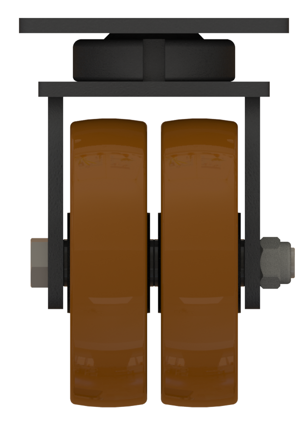 【新品】inagv®精密抗冲击型KDT40双轮系列铁芯聚氨酯脚轮，专为AGV而生，具有出色的稳定性和灵动性、耐久性