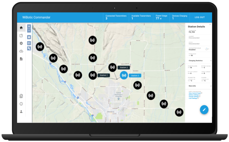 WiBotic推出用于机器人机队的“ Commander”能源优化软件包