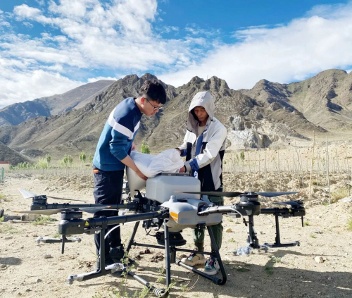 今年首次！点这里看无人机飞播造林种草