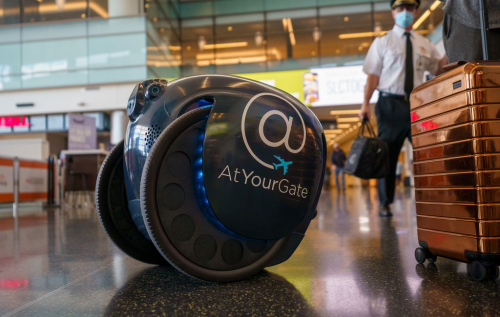 美国Servy公司开发了一款可以在机场送餐的机器人