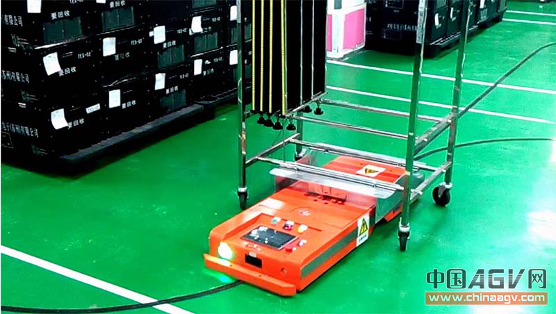 智能拉料agv车工厂运输agv小车磁条导引自动AGV无人搬运车