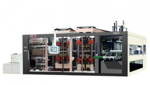 科蜀CIE-S800全自动正负压三工位真空吸塑热成型机（一键式控制系统）