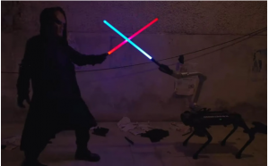 Unitree的AlienGo四足动物现在可以挥舞光剑了