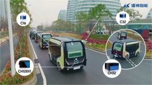 镭神激光雷达Inside|东风悦享“春笋号”无人接驳车正在试运营