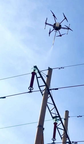 甘肃武威供电公司：开启无人机憎水性试验智能时代
