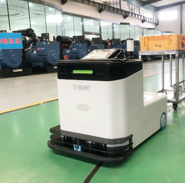 搬运机器人牵引式AGV 用于工厂物料转运使用