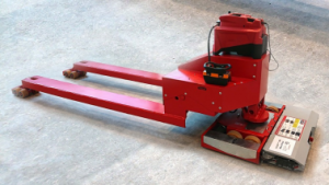 一款用于流水线作业的双模重型托盘车