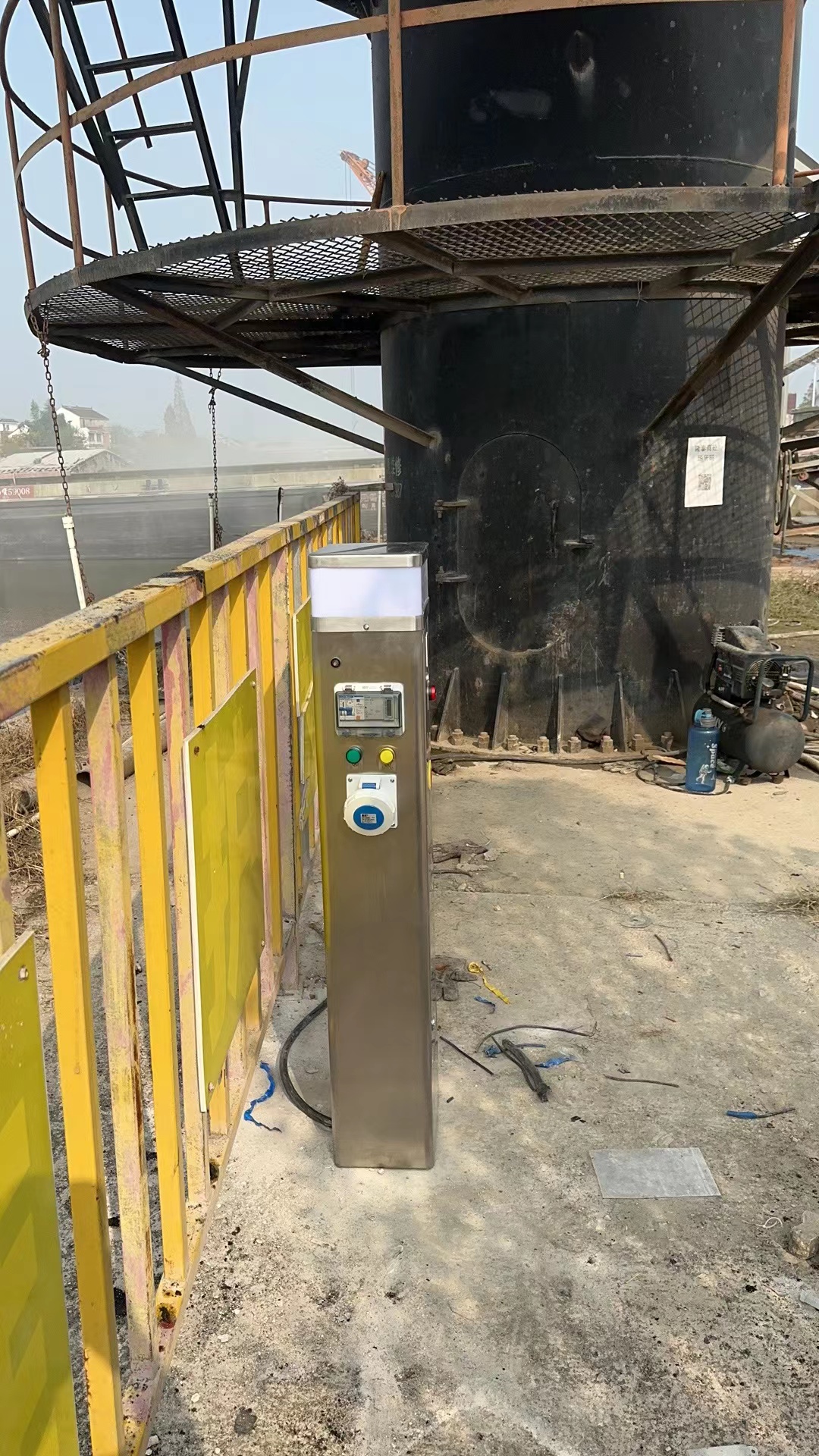 指印岸电船舶充电桩 智能水电桩 岸电箱