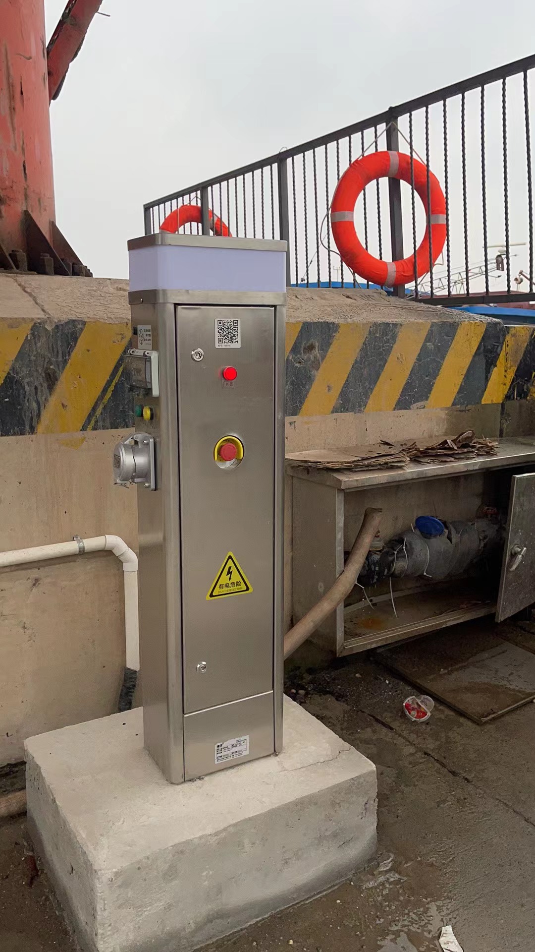 指印智能水电桩 船用岸电箱  低压岸电