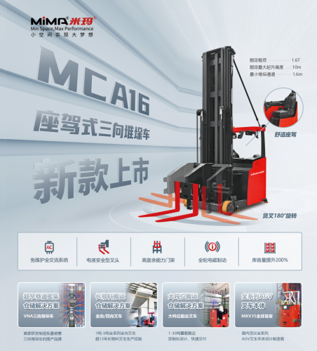 【新品上市】MiMA全新MCA系列1.6吨座驾三向车震撼上市！