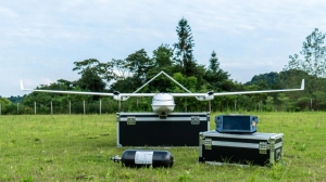 实用型氢电混动复合翼无人机飞行操作视频