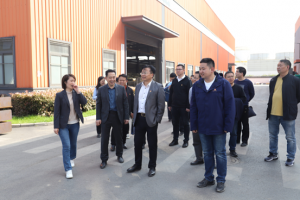 安徽省经信厅总经济师潘峰带队赴合肥井松智能调研并开展党支部共建活动