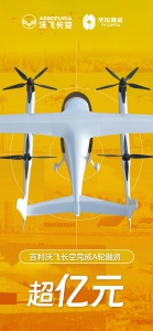 吉利沃飞长空完成超亿元A轮融资，加速城市智慧立体交通场景的应用落地