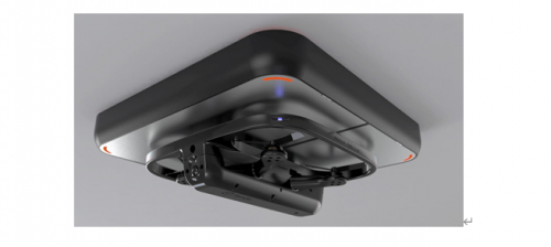 安全哨兵，室内无人机正在进行安全巡逻