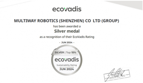 跻身全球受评企业前15%，劢微机器人首次被EcoVadis授予可持续发展银牌