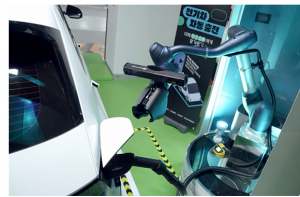 韩国LG电斗山机器人联合推出汽车充电机器人系统