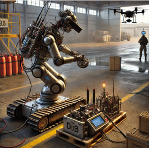 如何利用机器人处理爆炸物