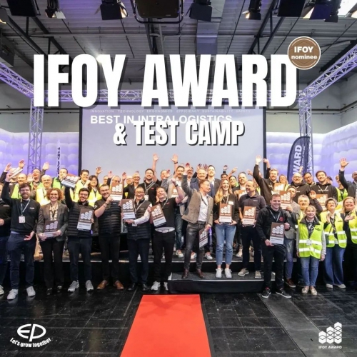 斩获国际权威大奖！中力荣获2025 IFOY“最佳内部物流”证书