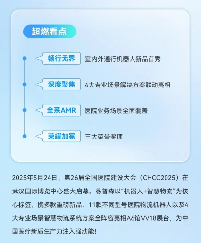 精彩回顾！易普森机器人智慧物流创新产品方案掀起CHCC现场热潮