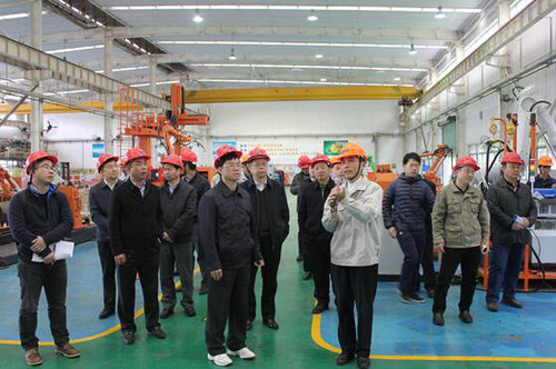 厦门市市长裴金佳莅临思尔特机器人调研指导